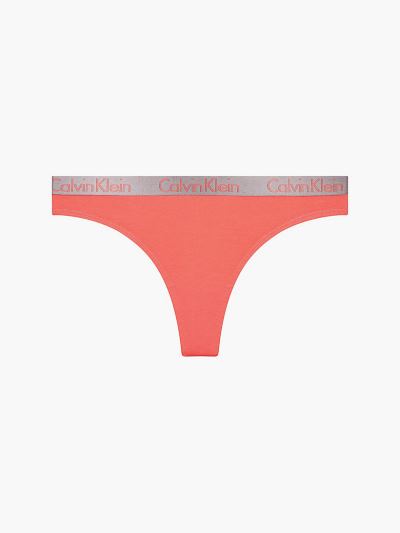 Calvin Klein Underwear HU875170 | Calvin Klein Radiant Cotton Női Tanga Rózsaszín